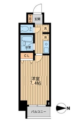 ドゥーエ西大島の物件間取画像